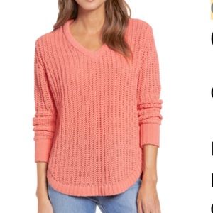 Caslon Chenille V neck sweater